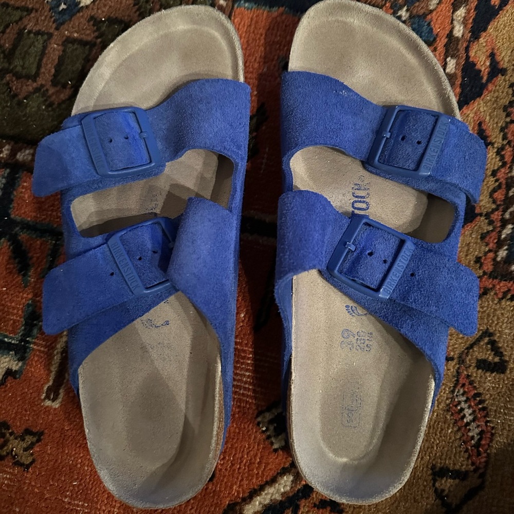 Blue Birkenstock Arizona sandals - size 39